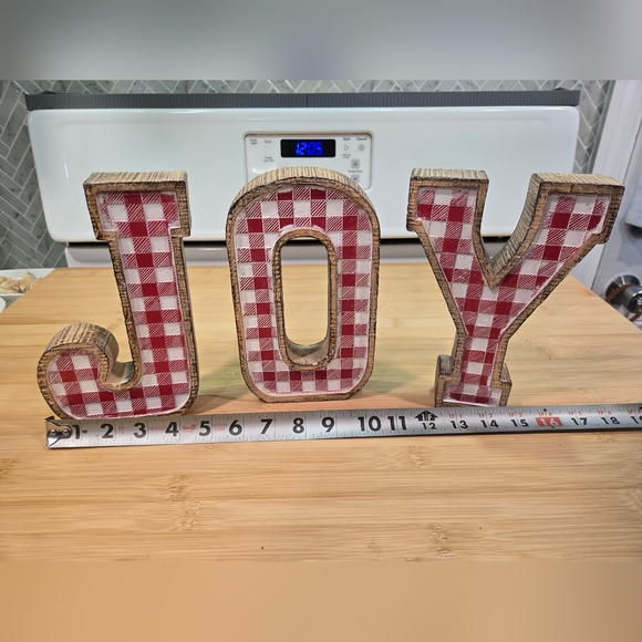 Plaid‎ JOY Holiday Decoration - Picture 3 of 8